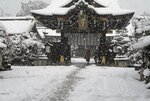 &lt;div class=&quot;caption&quot;&gt;雪で覆われた北野天満宮（２１日午前１０時２１分、京都市上京区）&lt;/div&gt;