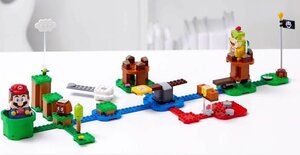 スーパーマリオの世界をレゴで表現した商品のセット（ＴＭ＆©２０２０　Ｎｉｎｔｅｎｄｏ．©２０２０　Ｔｈｅ　ＬＥＧＯ　Ｇｒｏｕｐ．）