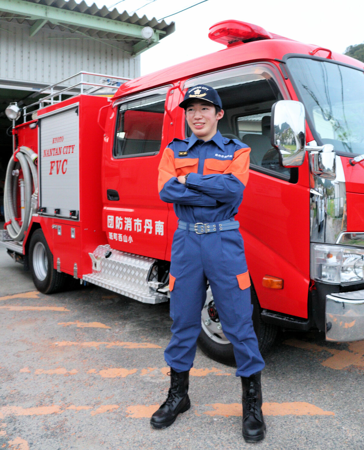 消防団員は高校3年生 京都 南丹市で初めて誕生 地元に貢献したい 社会 地域のニュース 京都新聞