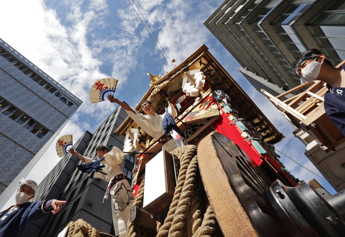 近畿地方が梅雨明け、史上最も長い梅雨に　夏空に映える祇園祭の山鉾