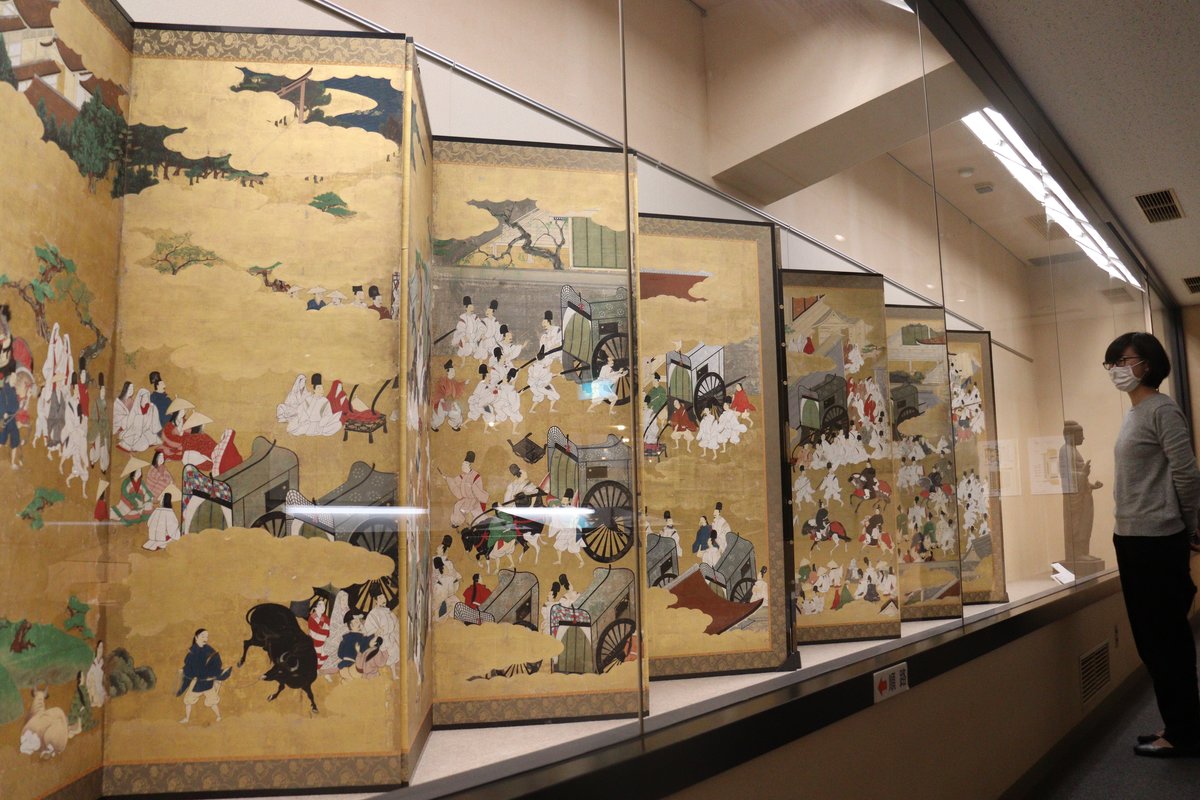 源氏物語の世界、きらびやかに　初展示の屏風など、京都で文化財特別展