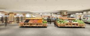 ラクト山科ショッピングセンターに出店する「無印良品」の食品売り場のイメージ図