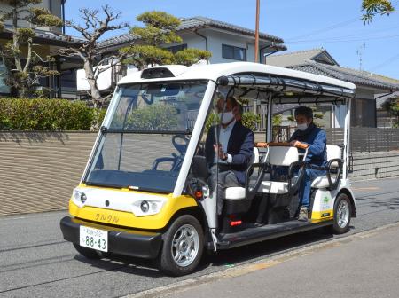 住宅街で自動運転カートが試運転 大阪 河内長野市 ５月実用化へ 全国のニュース 京都新聞
