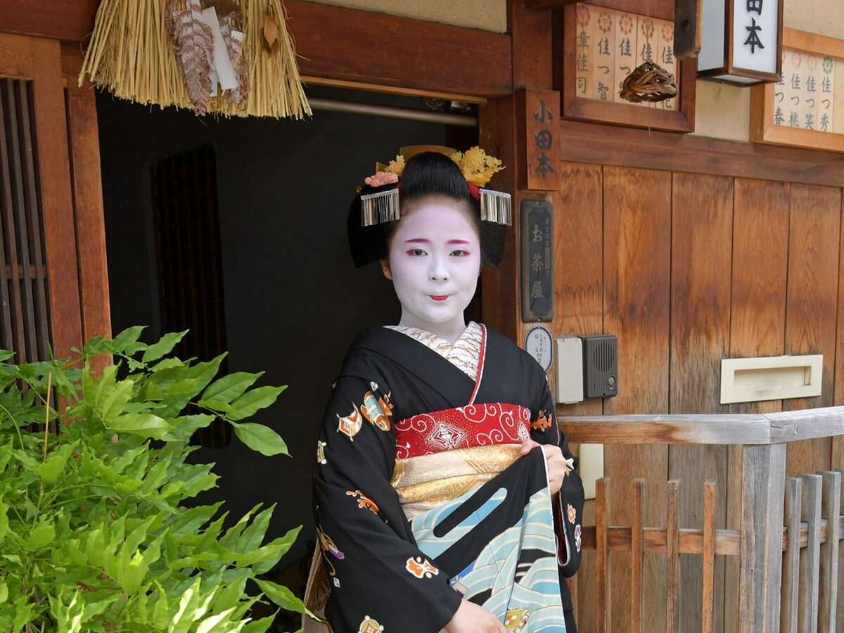 舞妓さんキーホルダー 京都 祇園 レトロ