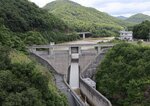 流域の平均時間雨量が供用開始後最大を記録した畑川ダム（京丹波町下山）