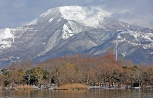 【資料写真】滋賀県米原市池下から撮影した伊吹山（２０２１年１２月撮影）