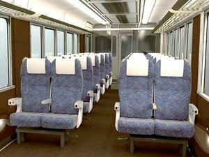 ＪＲ西日本が新快速電車に導入する有料座席サービスの車内イメージ
