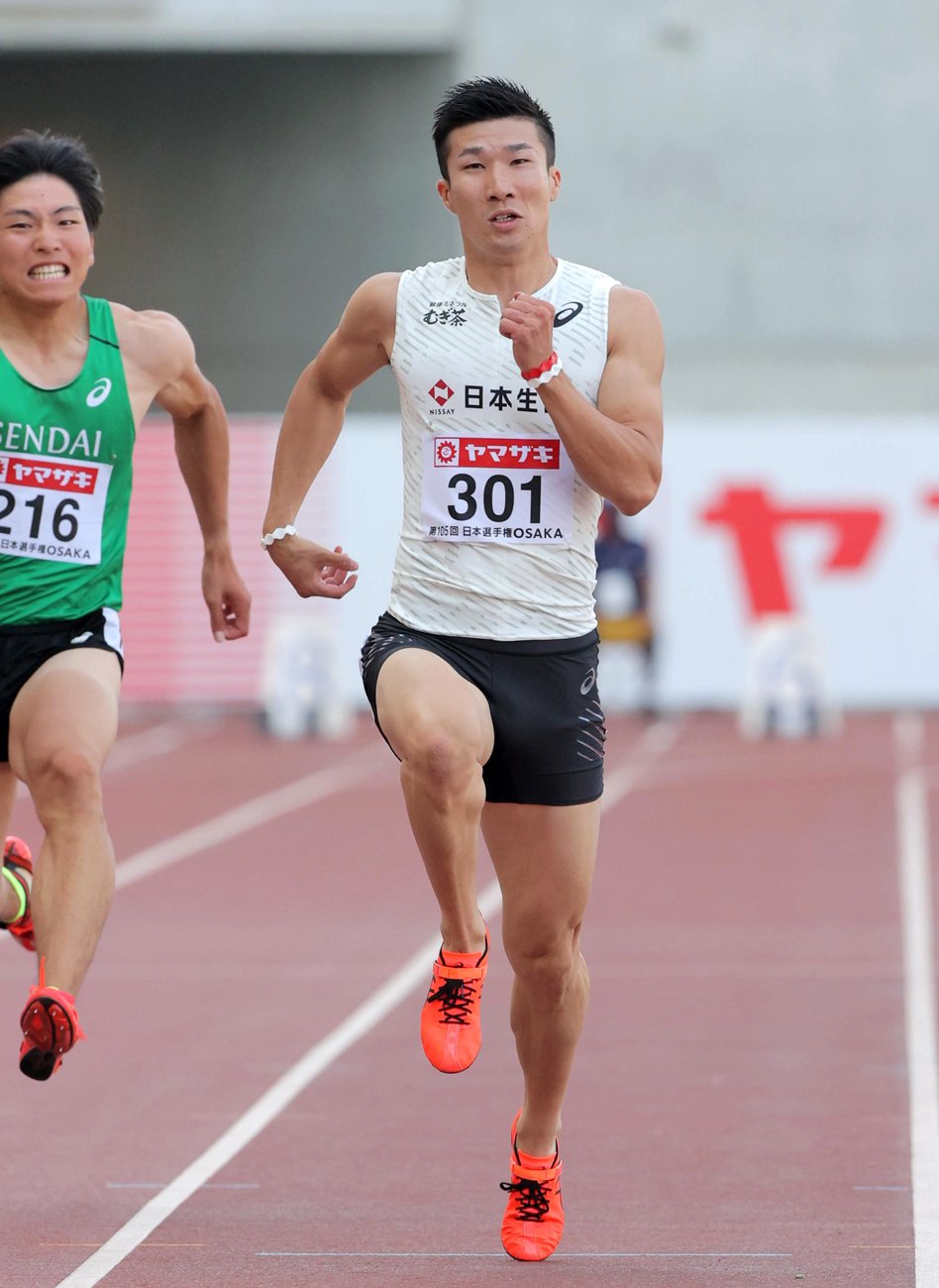 桐生、準決勝に進出　五輪選考会・陸上男子100メートル予選