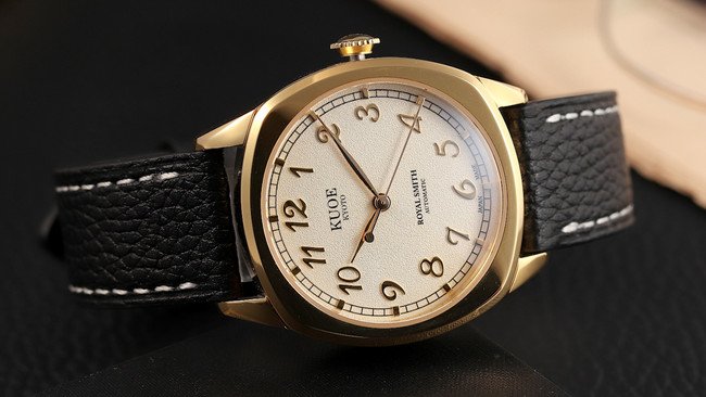 クオ腕時計 自動巻き 手巻き付き 日本製 - 腕時計(アナログ)